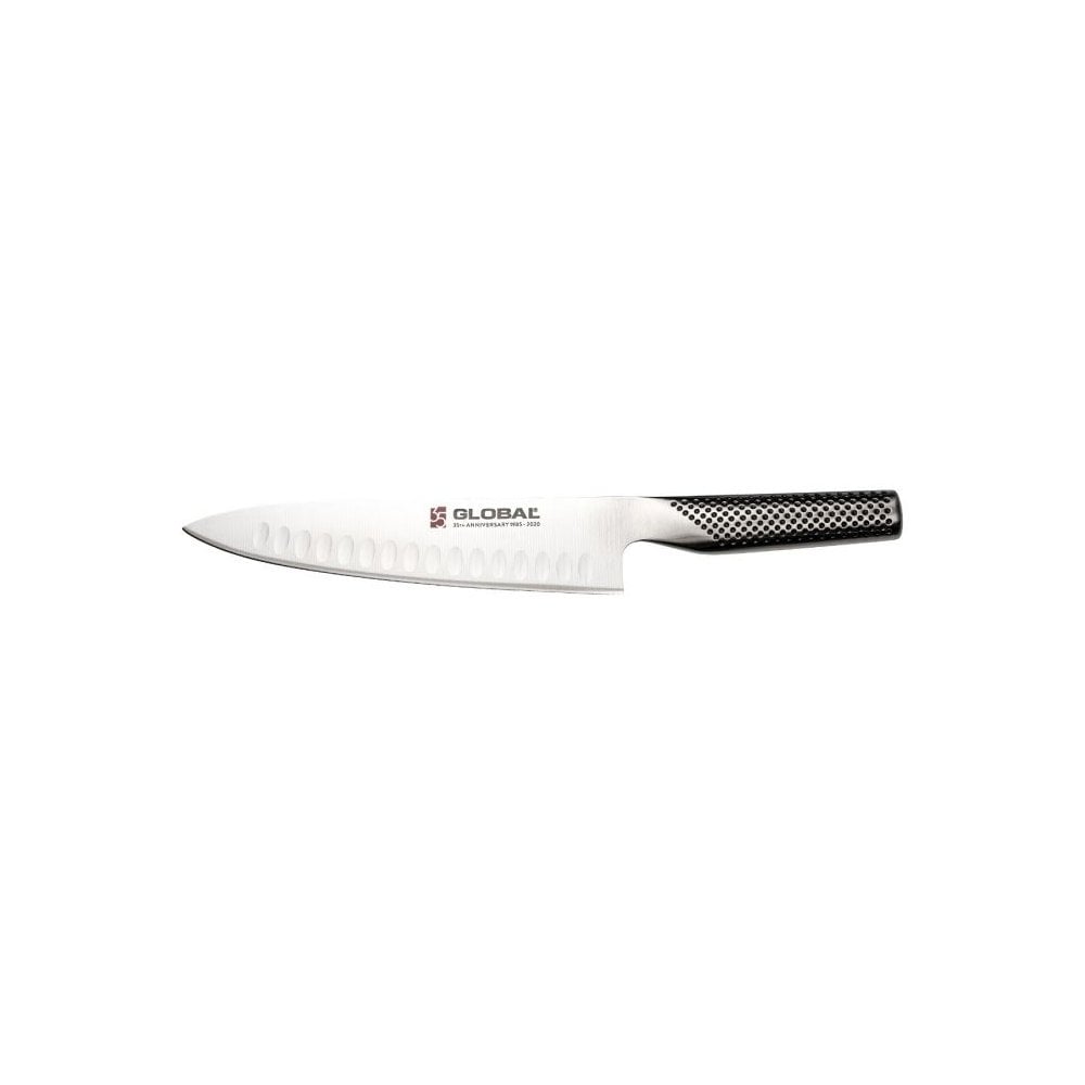 Global 35th Anniversary Chef's Knife, 19cm Fluted Blade