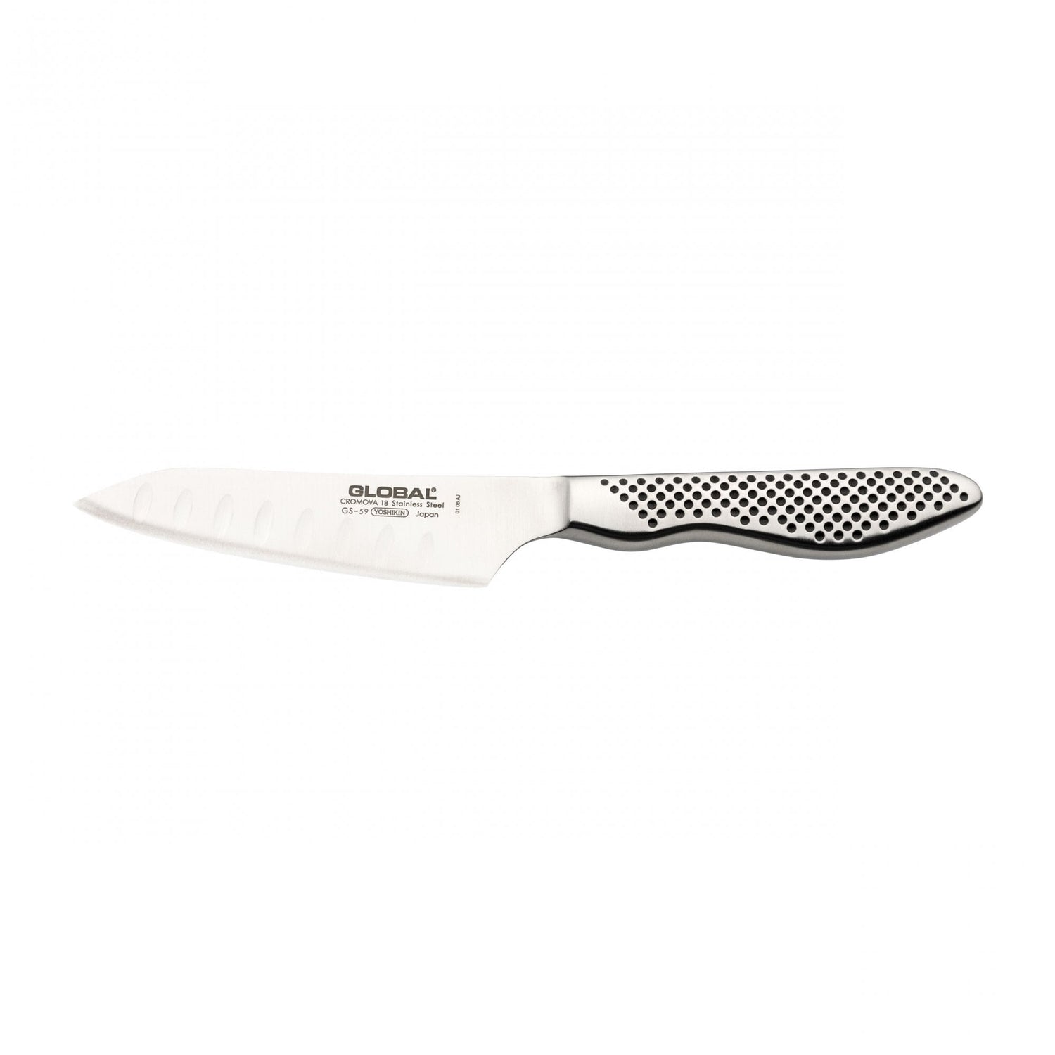 GS-59  Oriental Cooks Knife Fluted 11cm Blade