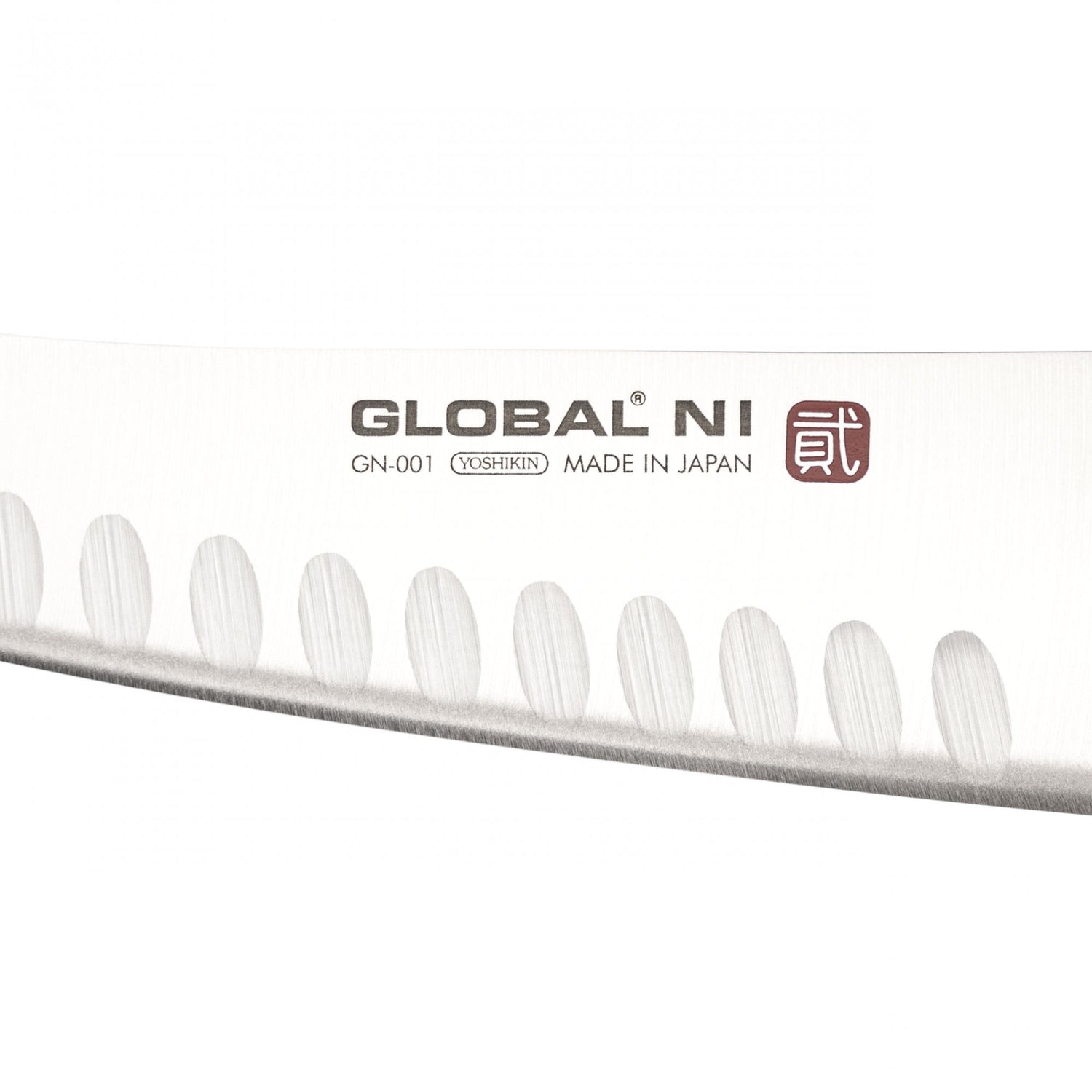 GN-001 Oriental Fluted Cooks Knife 16c