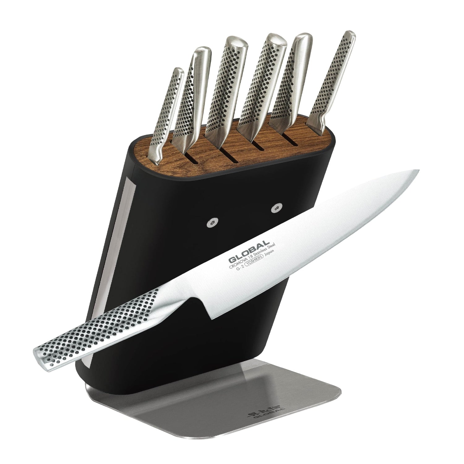 Global HIRO 7 Piece Knife Block Set