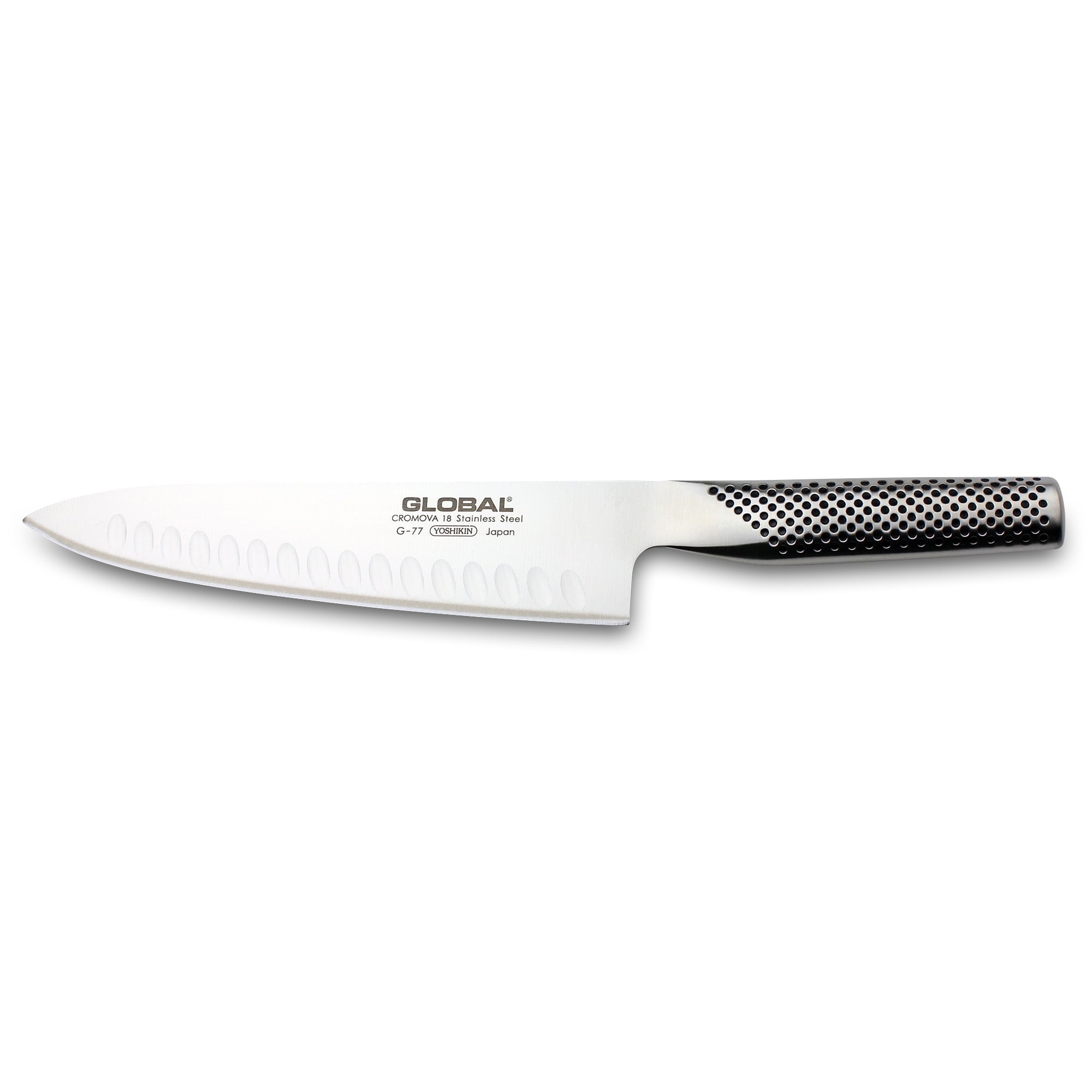 G-77 Fluted Cook's Knife 20cm from GLOBAL Knives UK