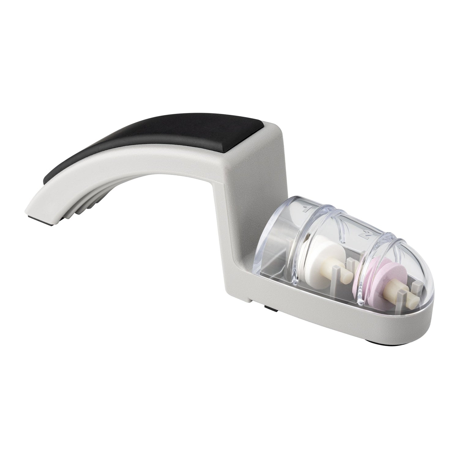MinoSharp Shinkansen Sharpener, Grey & Black