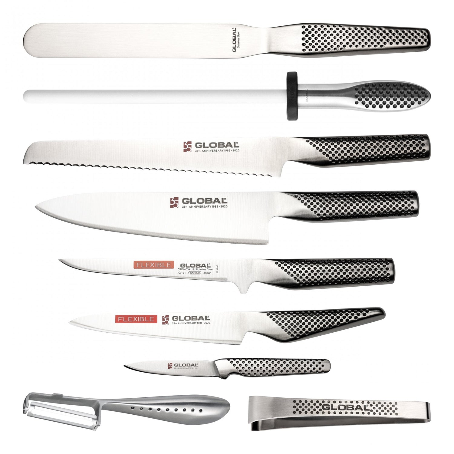 10 Piece Chef's Knife Case Set