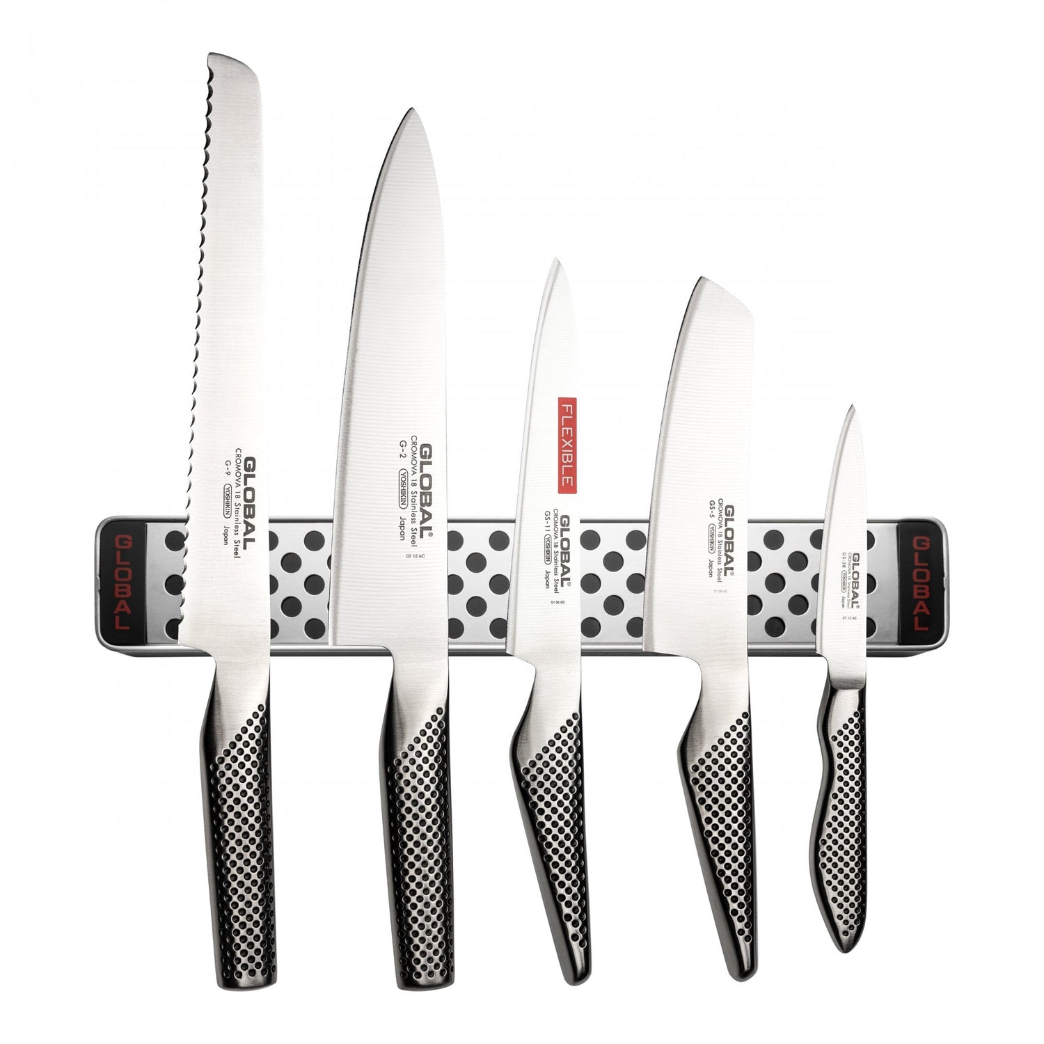 6 Piece Knife Set with Magnetic Rack