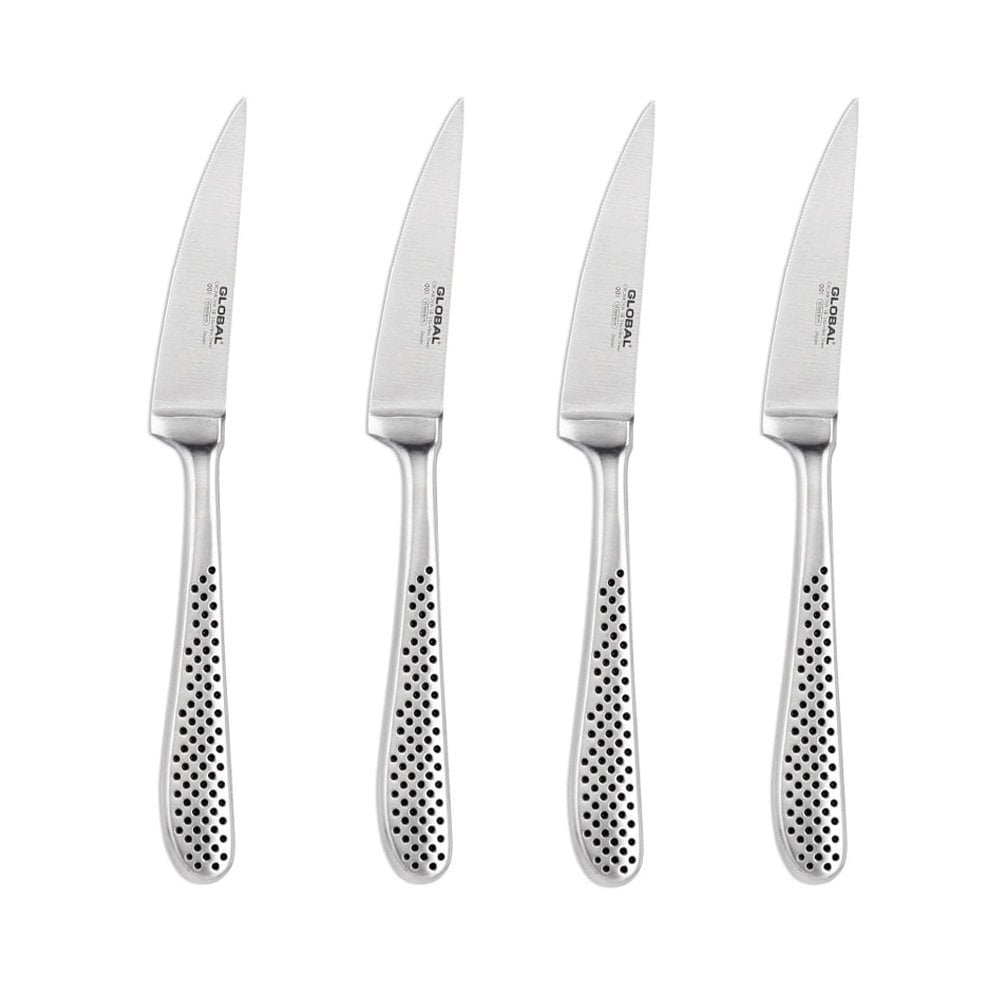 4 Piece Steak Knife Set with Rack
