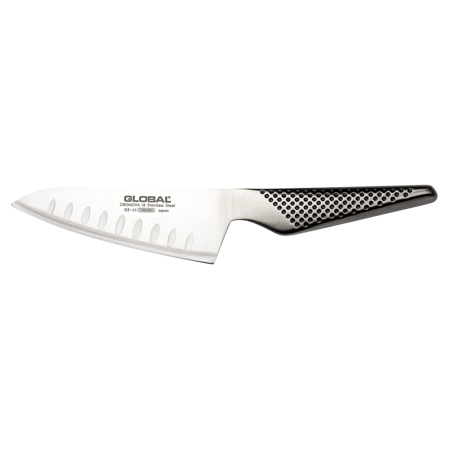 GS-55 Oriental Santoku Knife Fluted 12cm Blade