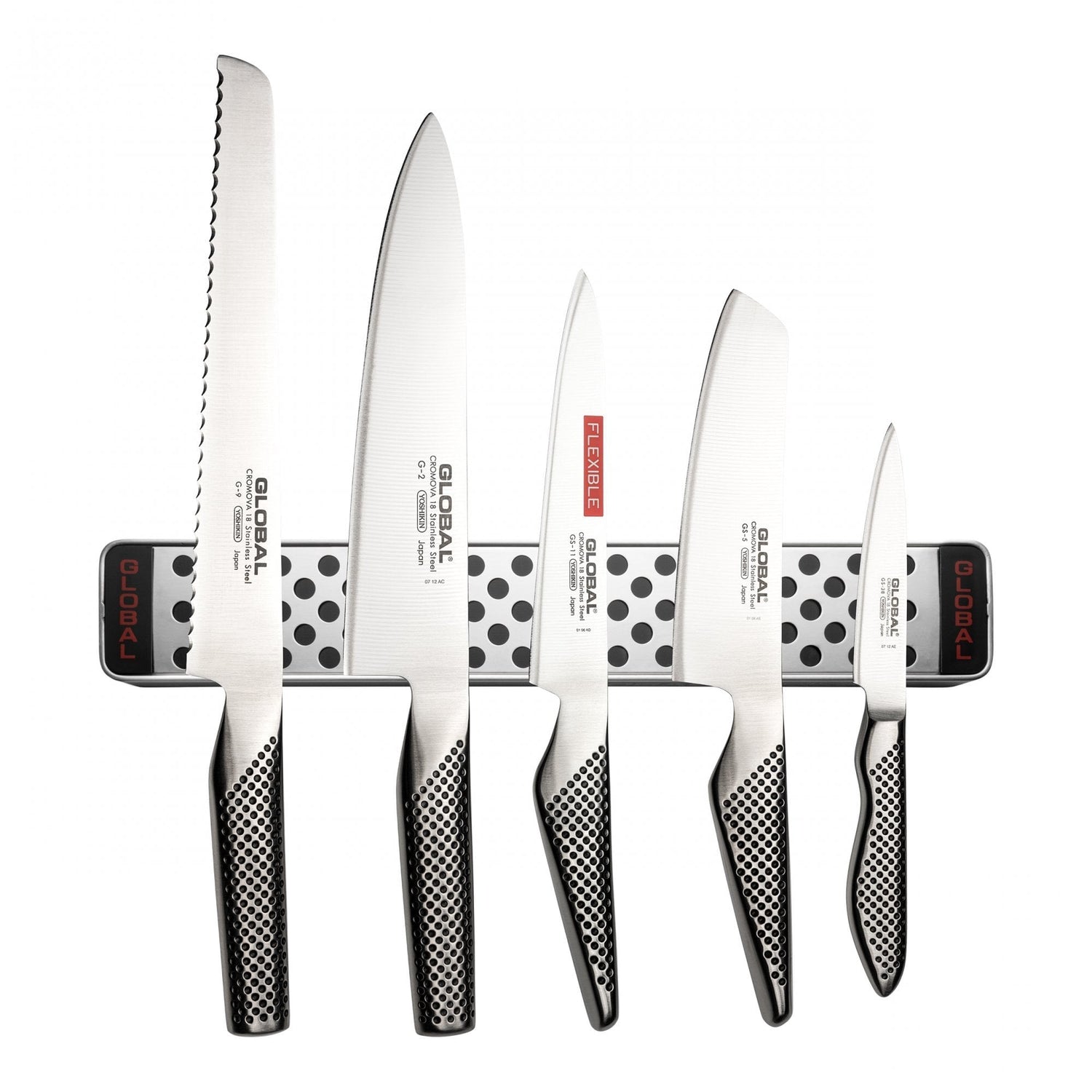 6 Piece Knife Set with Magnetic Rack