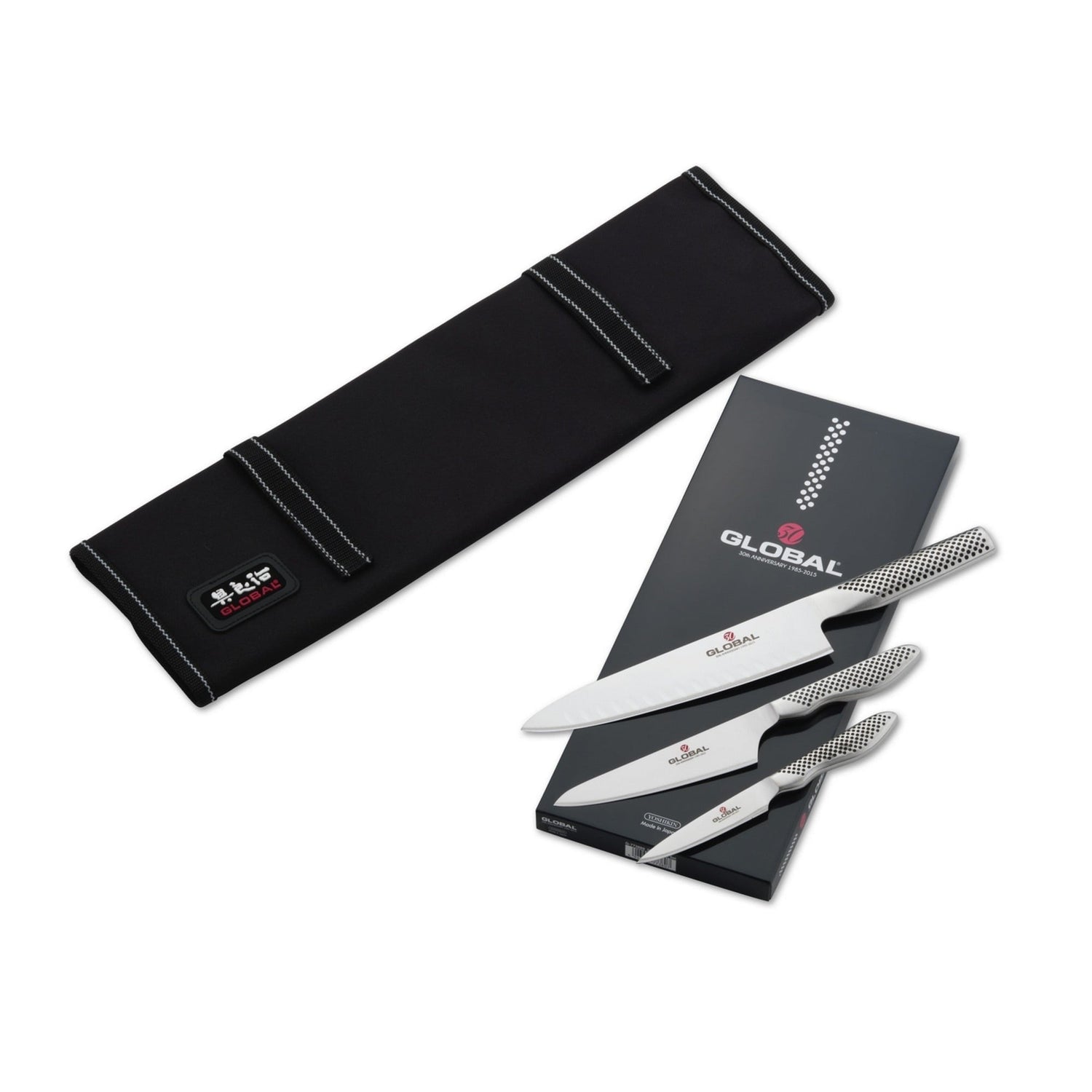 4 pce Knife Set inc Case