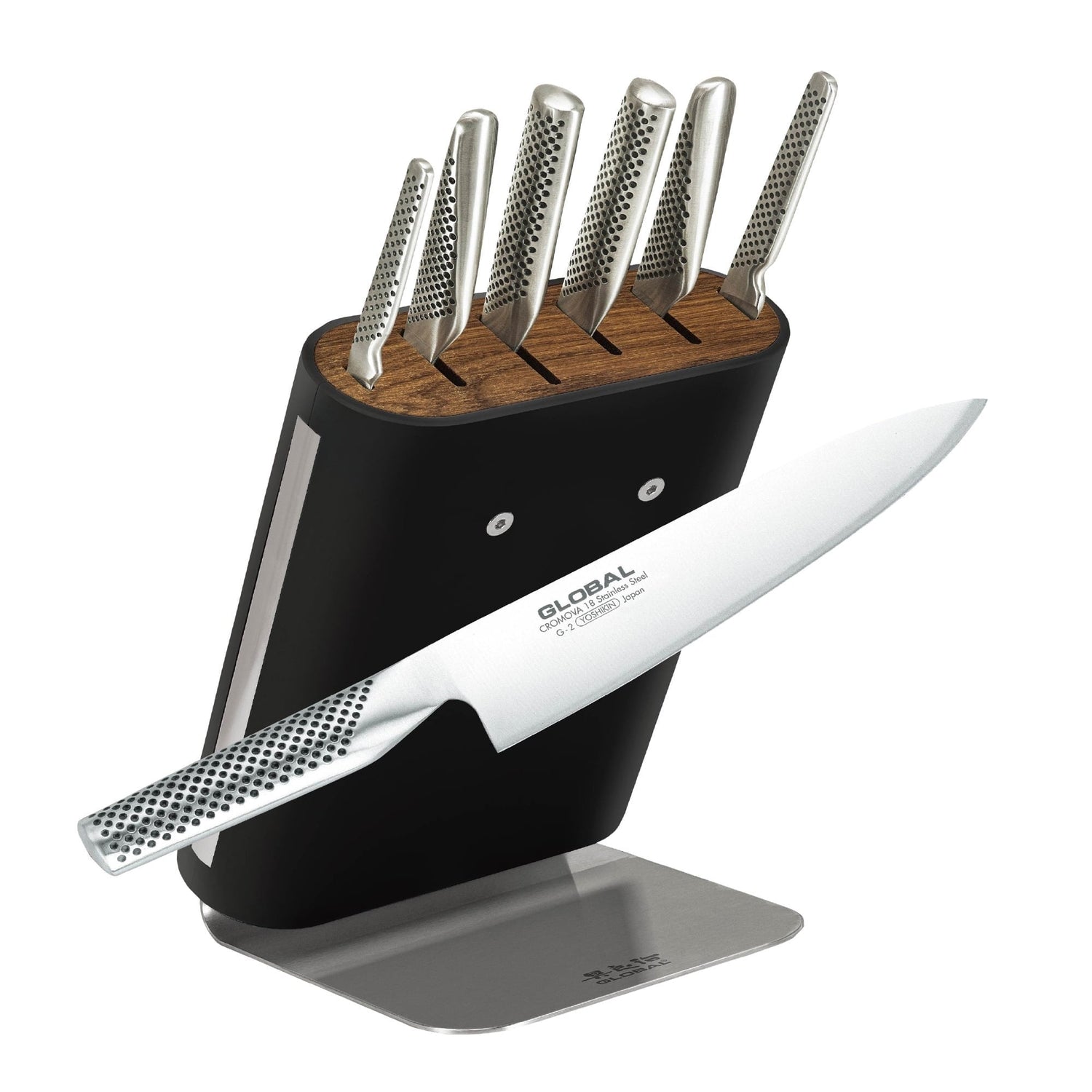 Global HIRO 7 Piece Knife Block Set