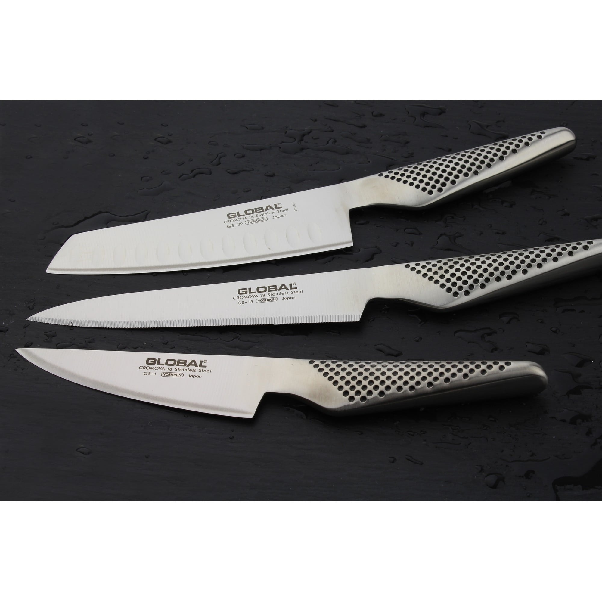 Global GS-2 13cm Slicing Knife - Japanese Cromova 18 Steel, Hollow