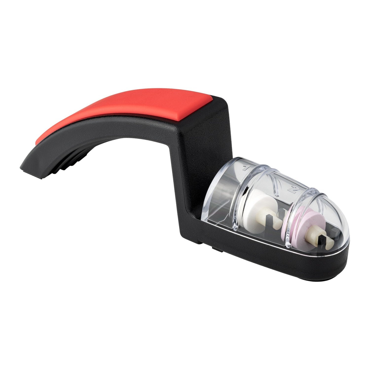 MinoSharp Shinkansen Sharpener, Black & Red