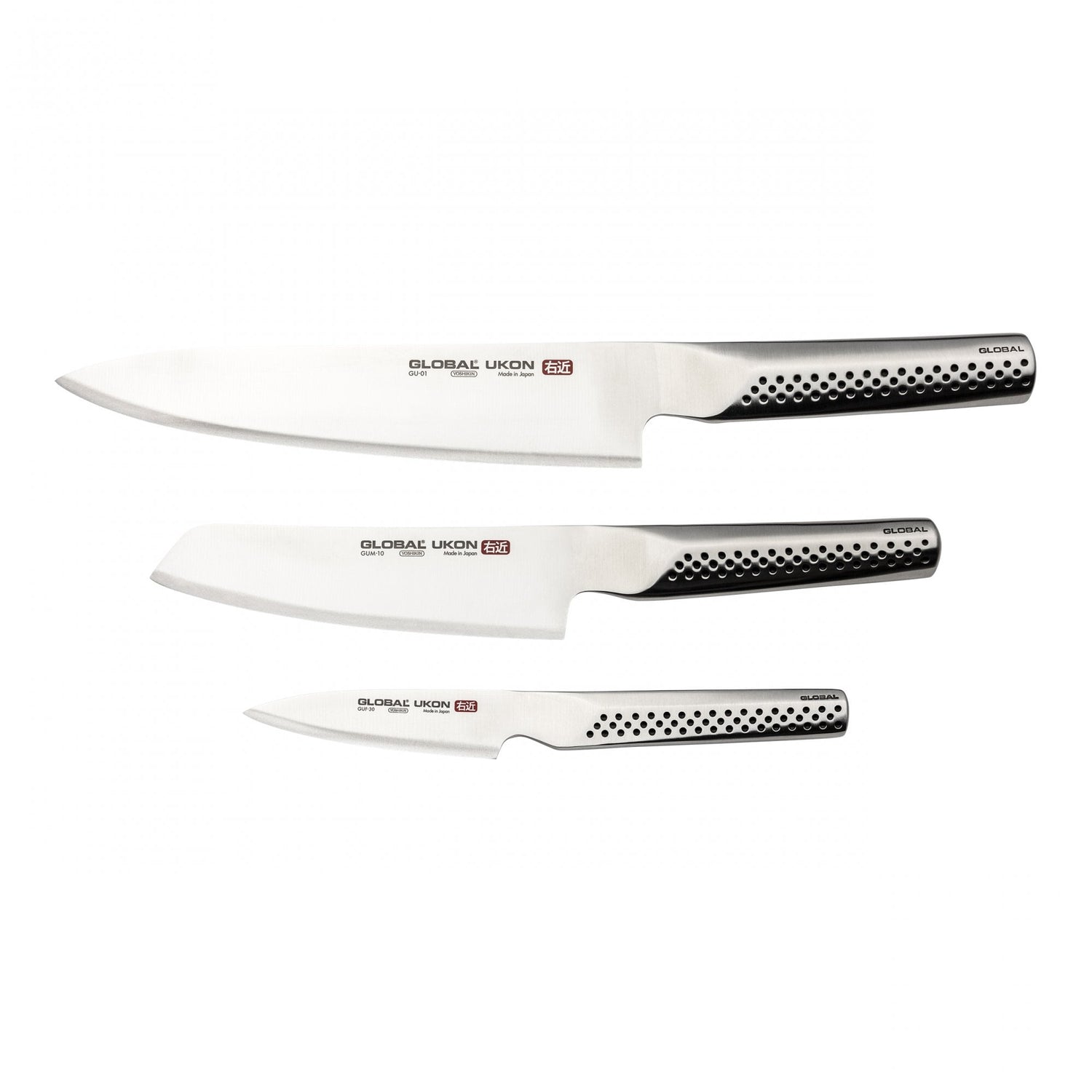 Global Ukon 3 Pce Knife Set