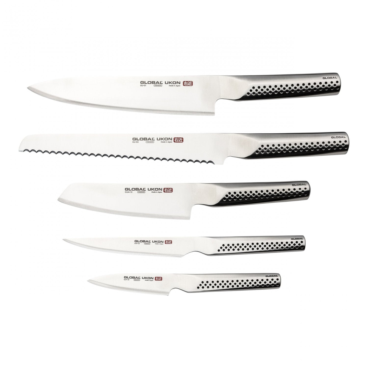 Global Ukon Engine Block  6pce Knife Block Set