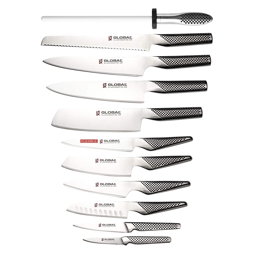 35th Anniversary 12 Piece Block Set from GLOBAL Knives UK