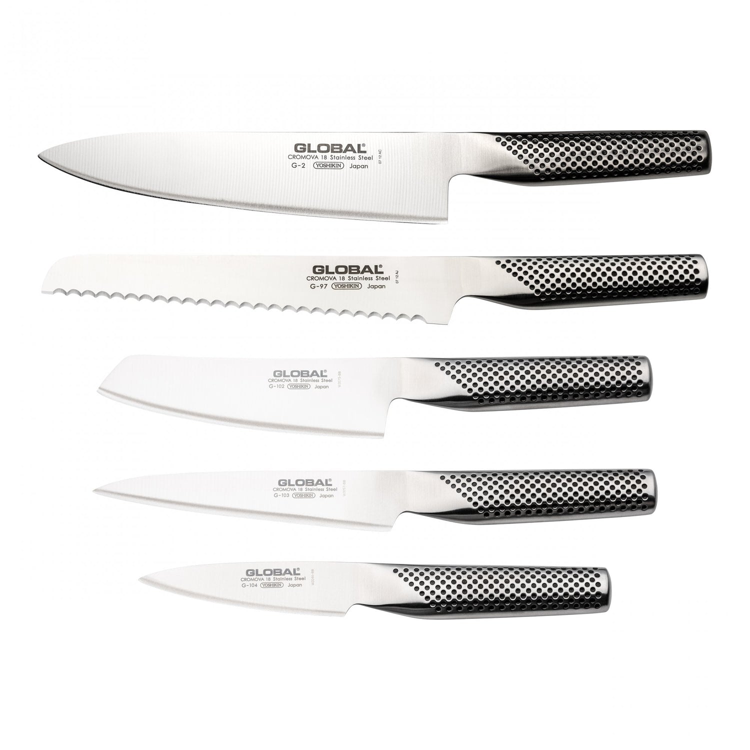 Global Hikaeme 6pc In-Drawer Knife Dock Set