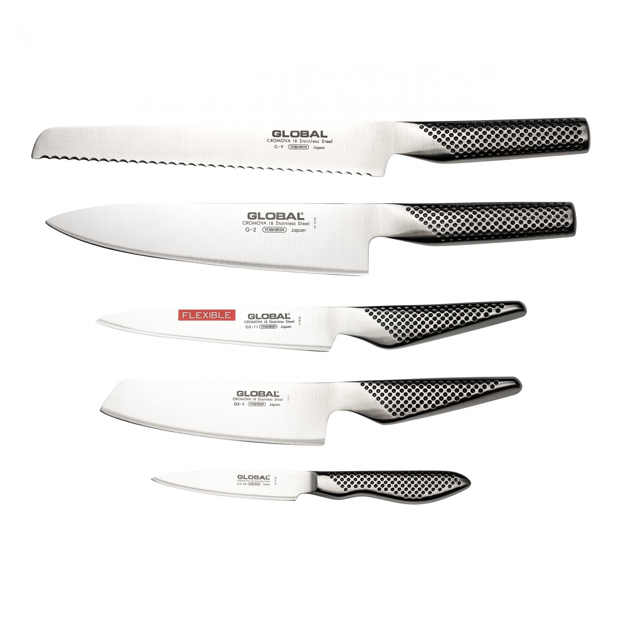 5 Piece Knife Set from GLOBAL Knives UK