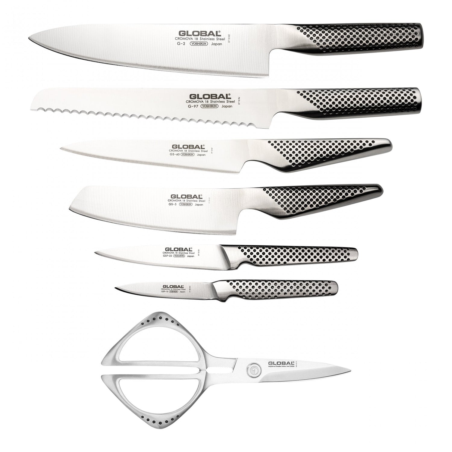 Global Takashi 8 piece Knife Block Set