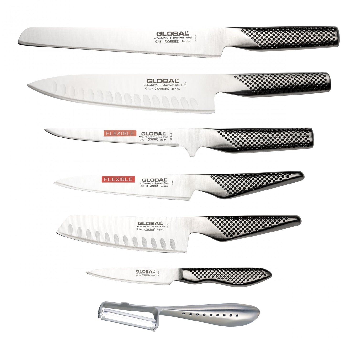 Global Special Edition 8 Piece Knife Case Set