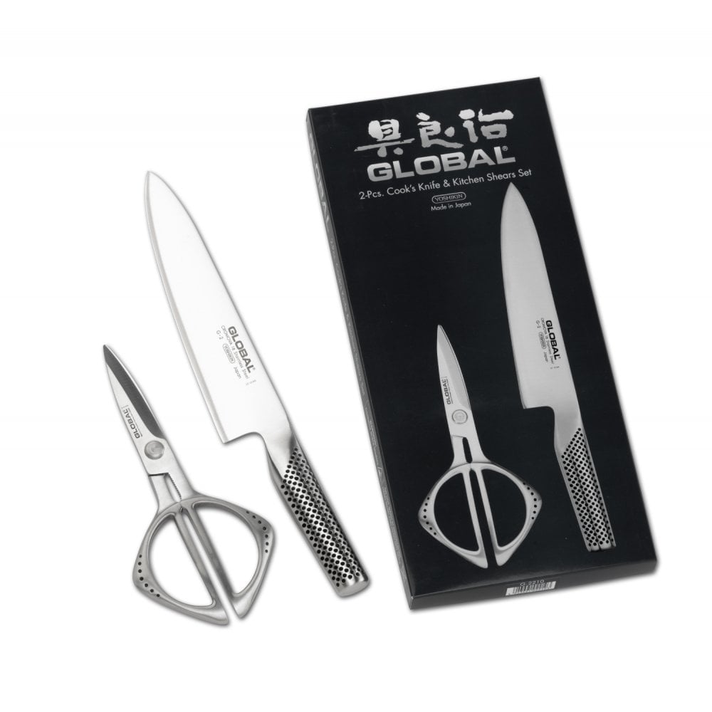2 Piece Kitchen Knife & Shears Set
