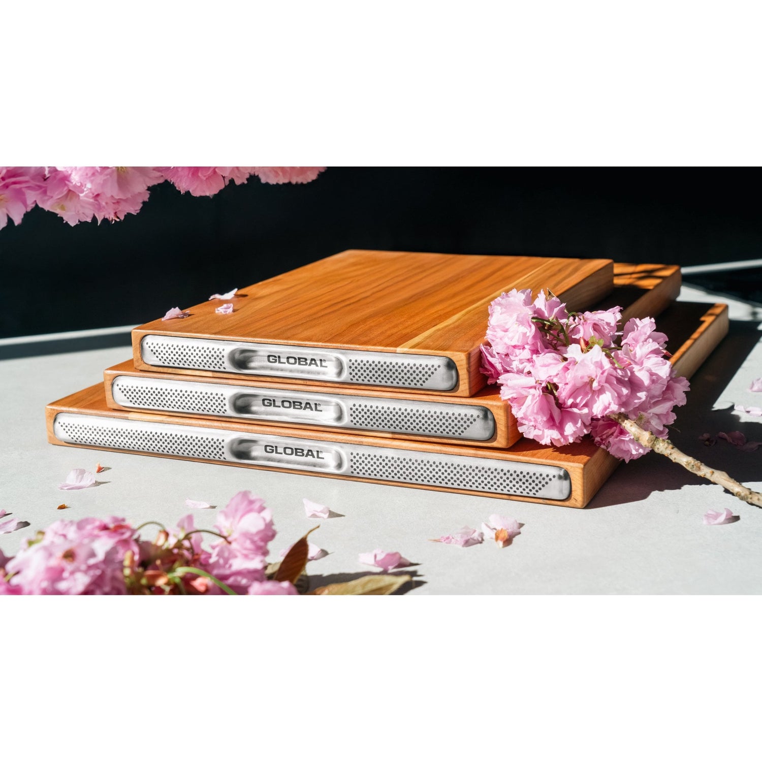 Global Cherry Wood Chopping Board - 35 x 25 cm