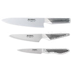 3 Piece Japanese knife set- G-2 20cm, Chef's Knife, GS-3 13cm Cook's Knife and GS-38 9cm Paring Knife
