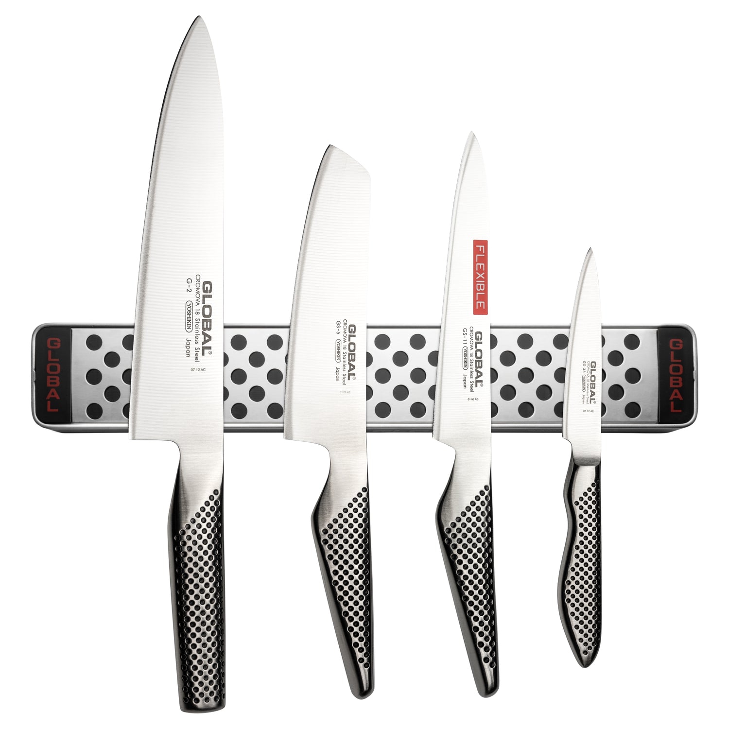5 Piece Classic Knife Set with Magnetic Rack
