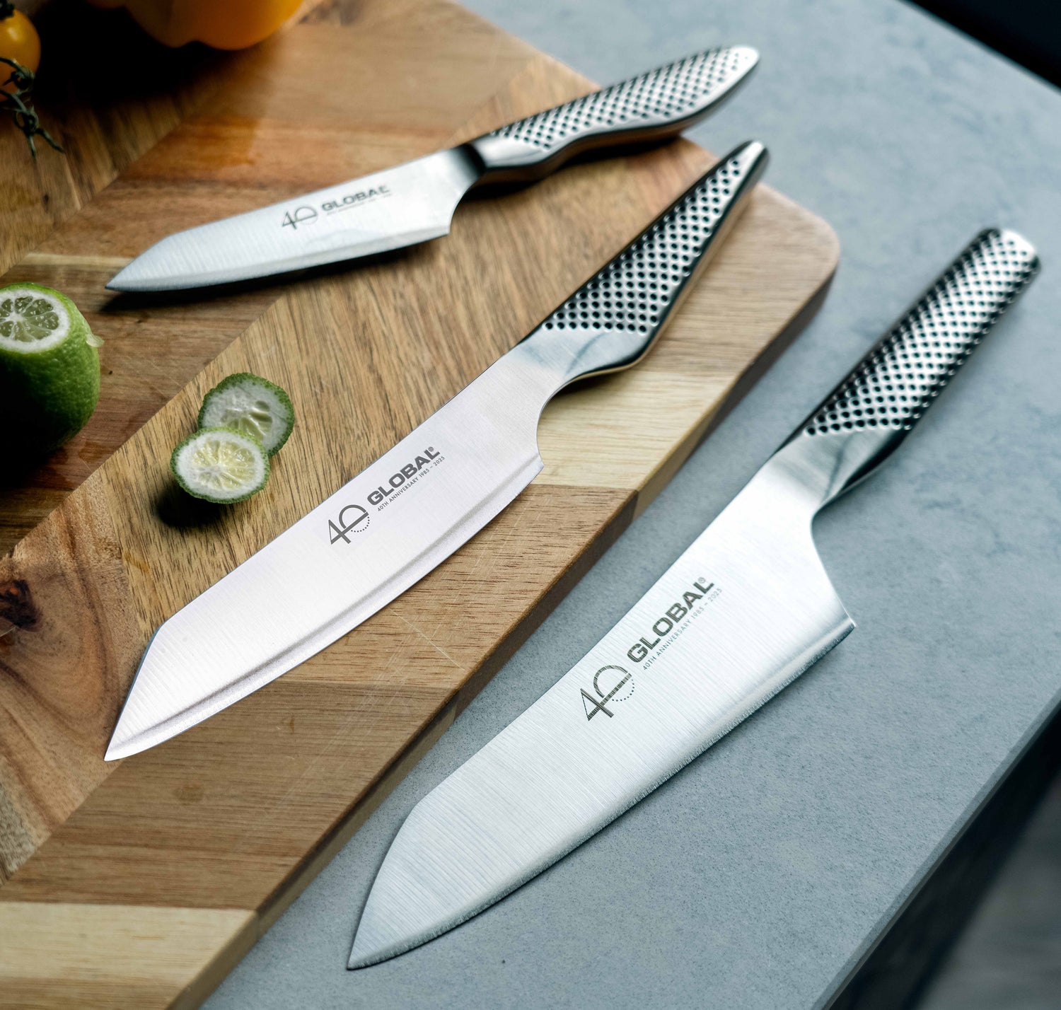 Global 40th Anniversary 3 Piece Knife Set
