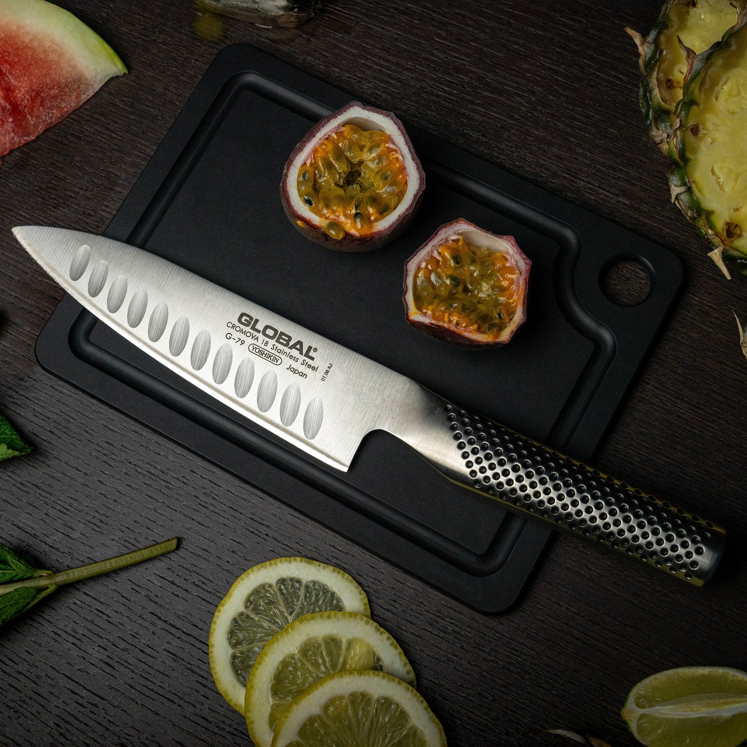G-79 Fluted Cook's Knife 16cm