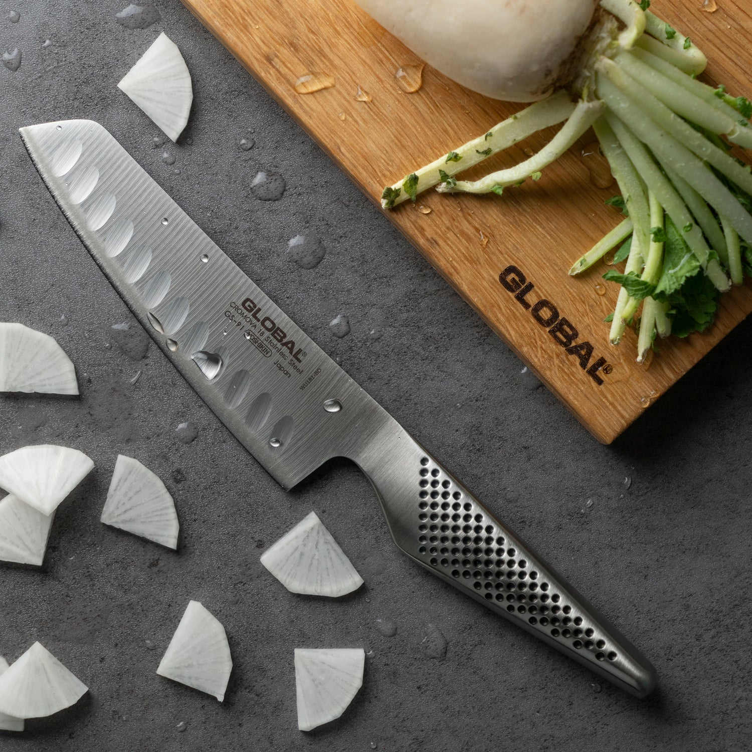 GS-91 Vegetable Knife Fluted 14cm Blade