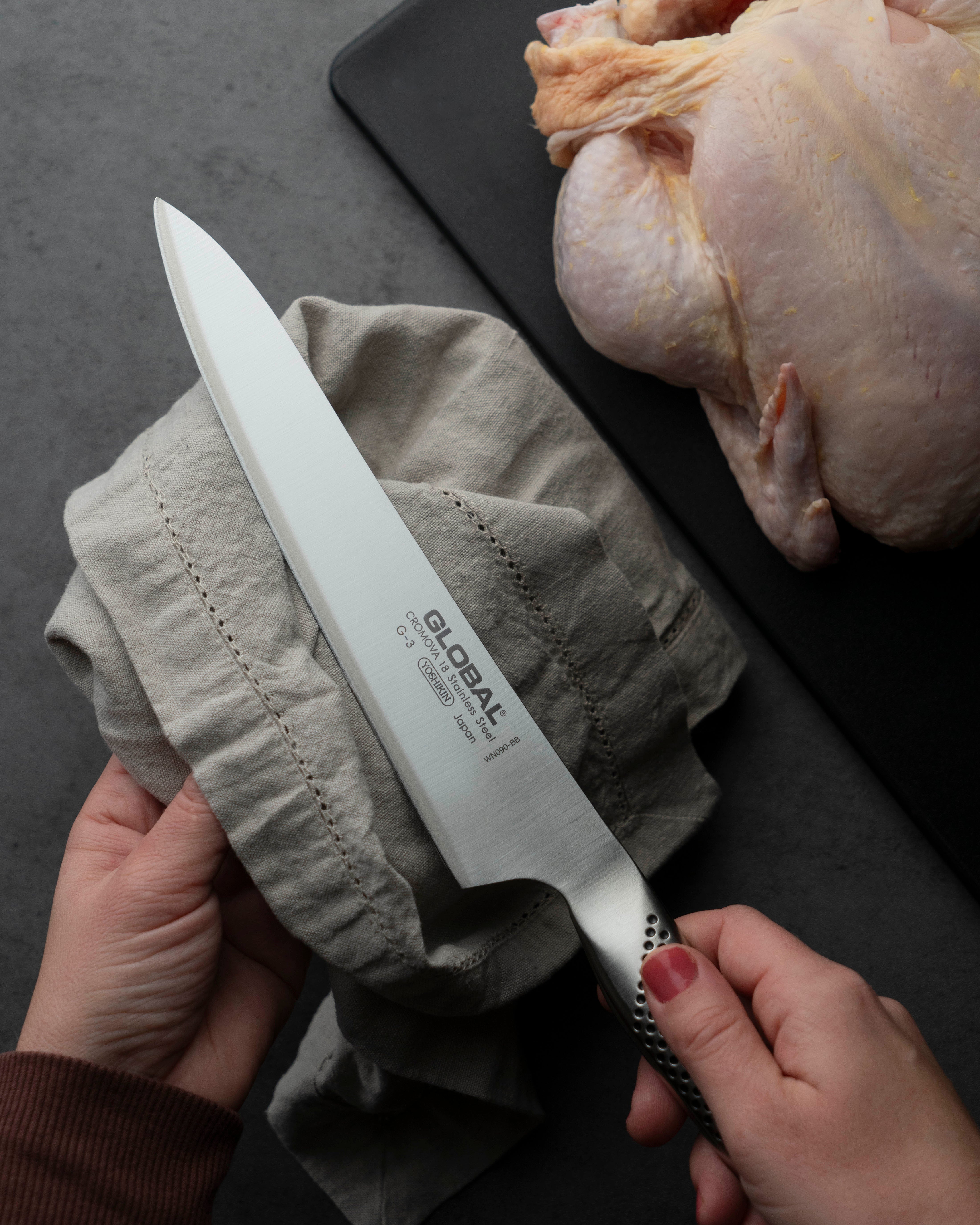 GLOBAL G-3 Carving Knife 21cm | Professional Japanese Meat Knife