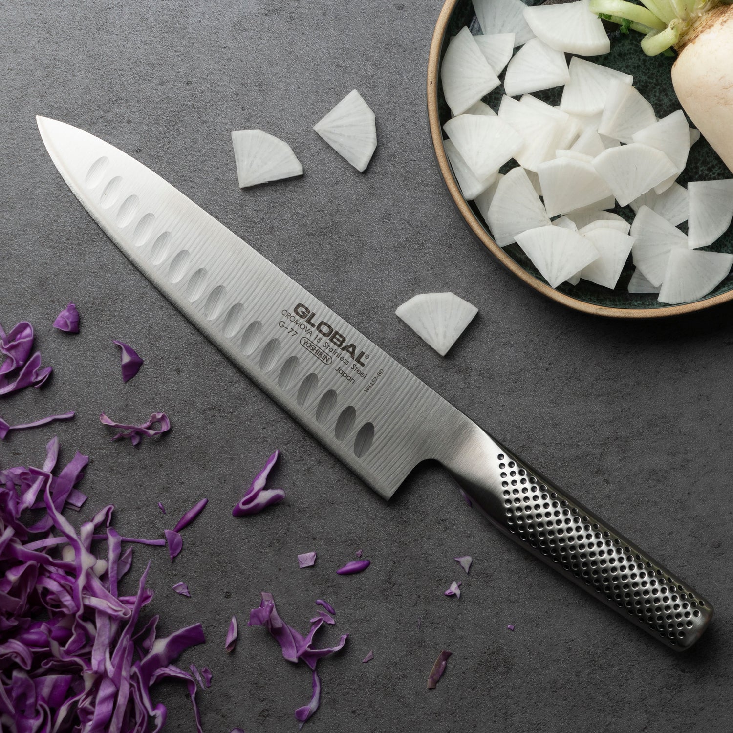 G-77 Fluted Cook's Knife 20cm