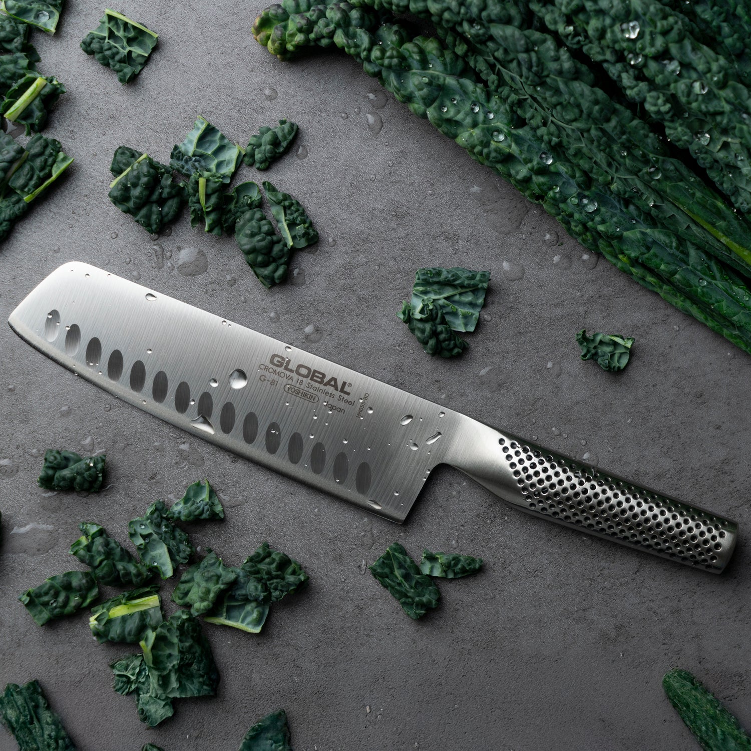 G-81 Vegetable Knife Fluted 18cm Blade